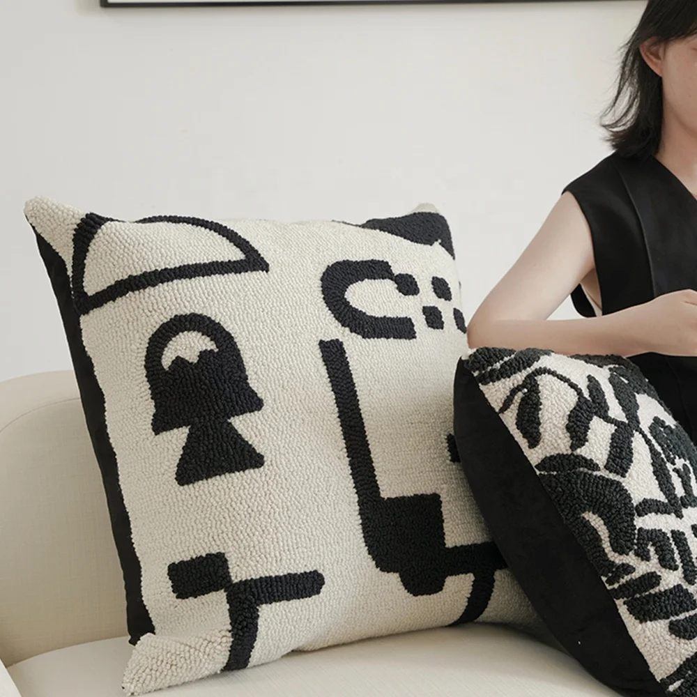 

New fall pillow covers embroidery modern abstract geometric pattern decorative & throw pillow covers