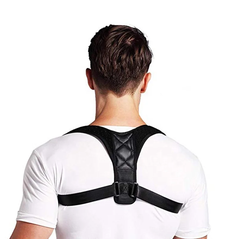 

Wholesale Custom Logo Neoprene Adjustable Shoulder Support Body Humpback Brace Back Posture Corrector For Men And Women, Black