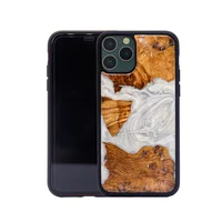 

Christmas Recycled 2 In 1 Wood Resin Phone Case For Iphone 11 Pro