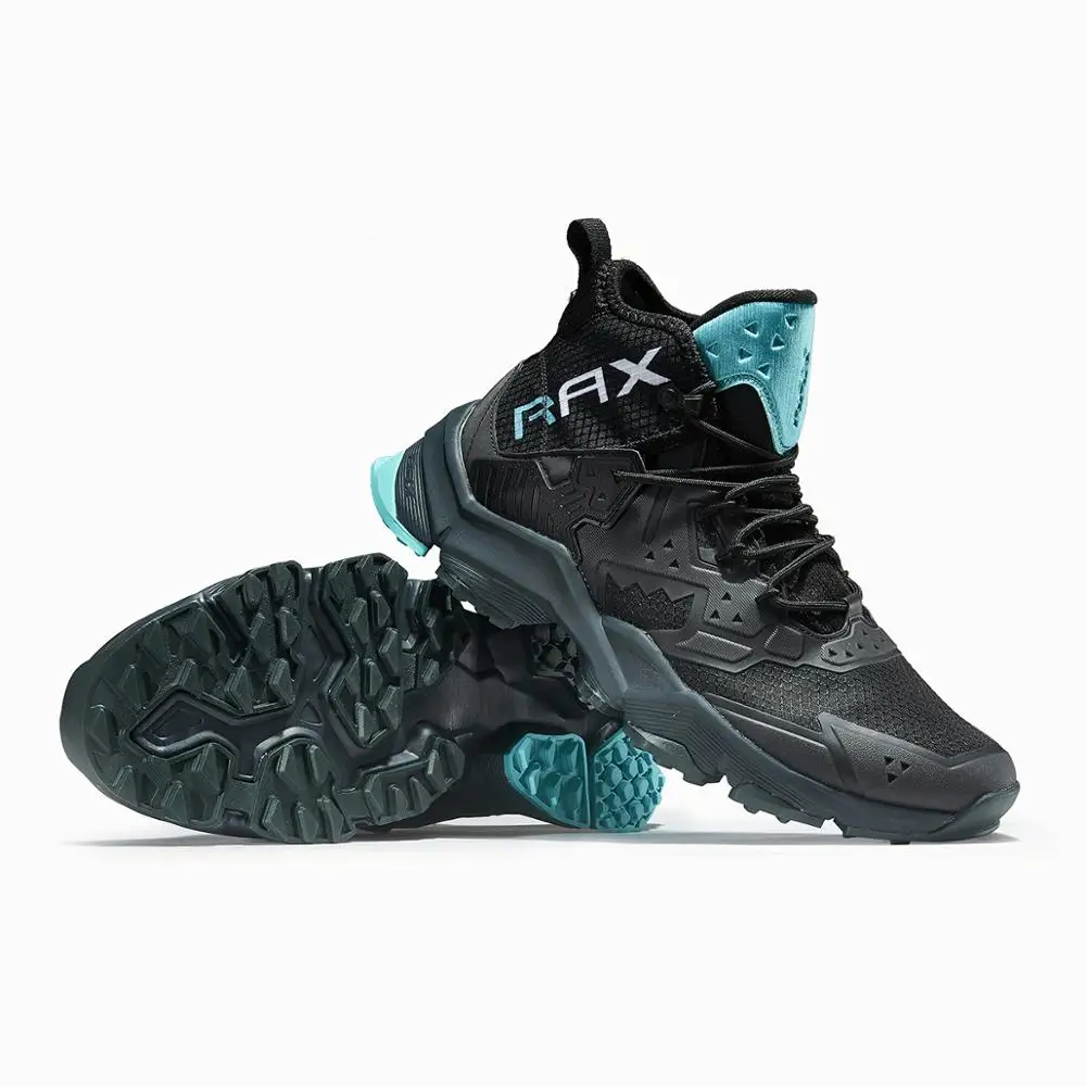 
RAX Men Hiking Boots Anti Slip Breathable Hiking Shoes Backpacking Outdoor Walking Boots 
