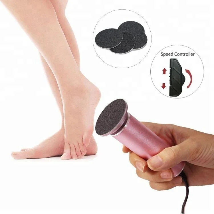 

New Type Electric Pedicure Foot File Polishing Nails Callus Remover, Pink/black/ gold/light lavender