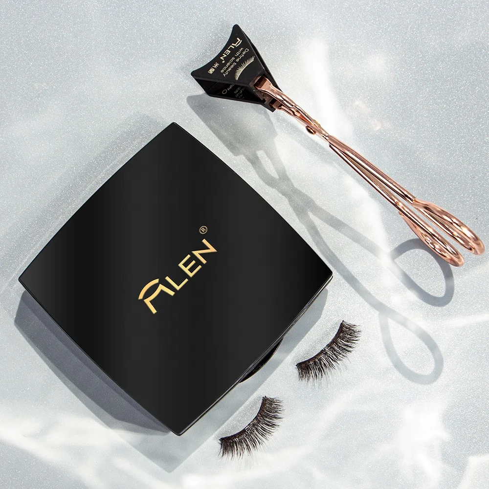 

Mlen Soft Permanent Magnetic Eyelash Set Magnetic Faux Mink Eyelashes Box