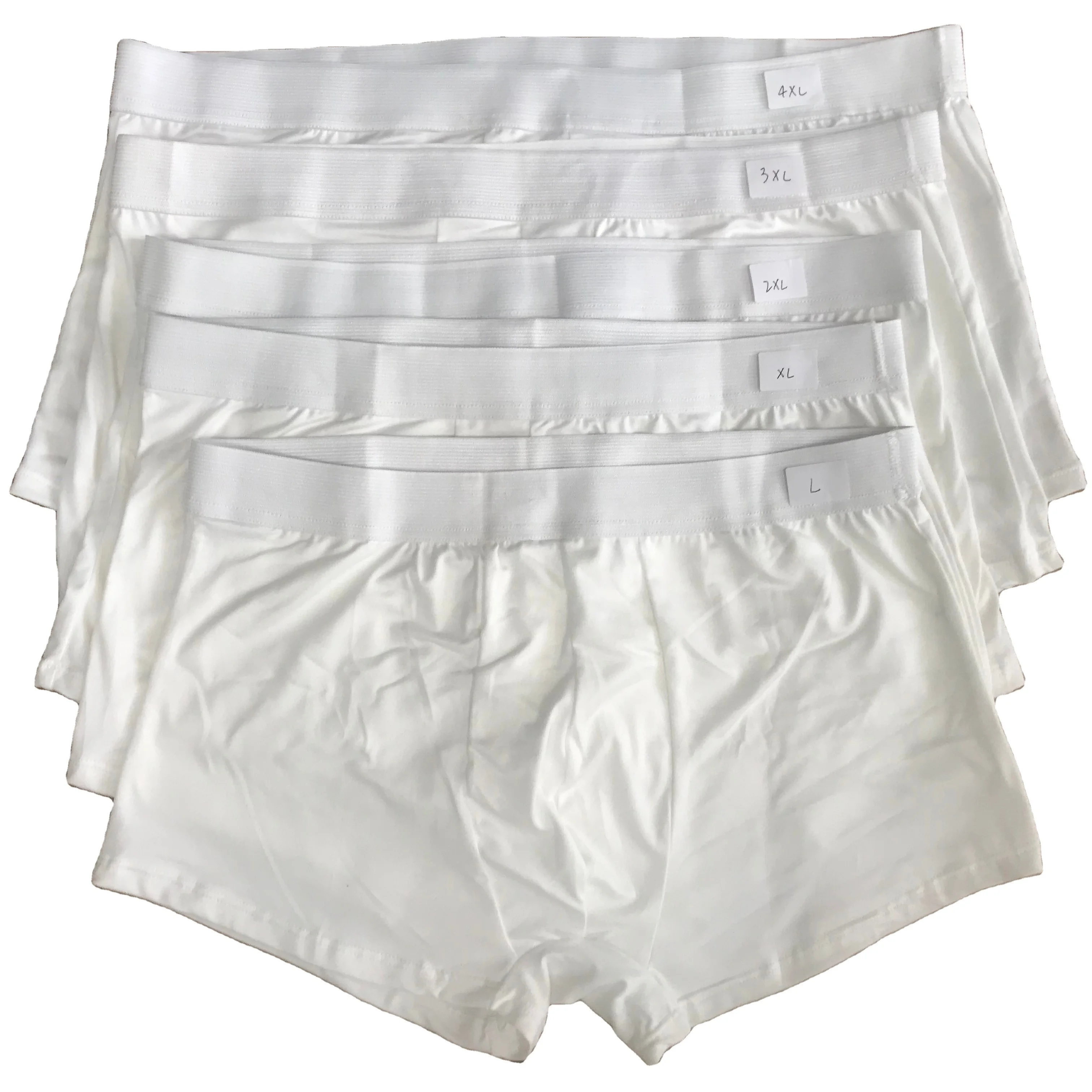 

Lancoda sublimation men's white printable polyester underwear
