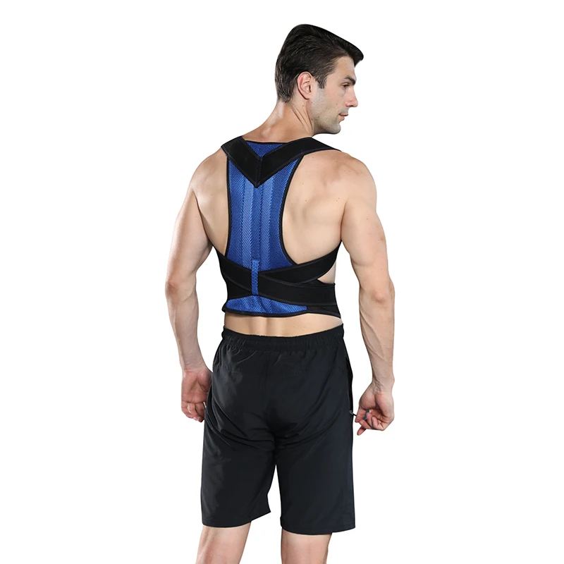 

High Quality Adjustable Back Brace Light and Comfortable Spine Support for Lower and Upper Back Pain, Black,blue,customized color