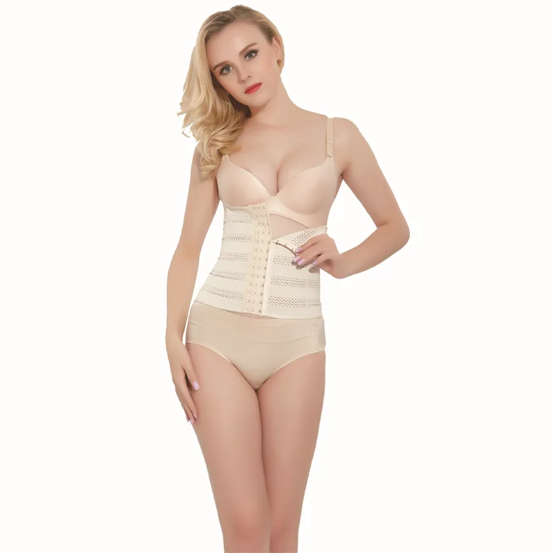 

Hot style steel hollowed out breathable elastic waist girdle women shapewear