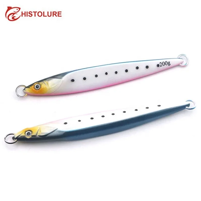 

SLOW JIGGING 150g 200g Saltwater Fishing Hard Lure Luminous Metal JIG Baits For Sea Fishing, 4 colors