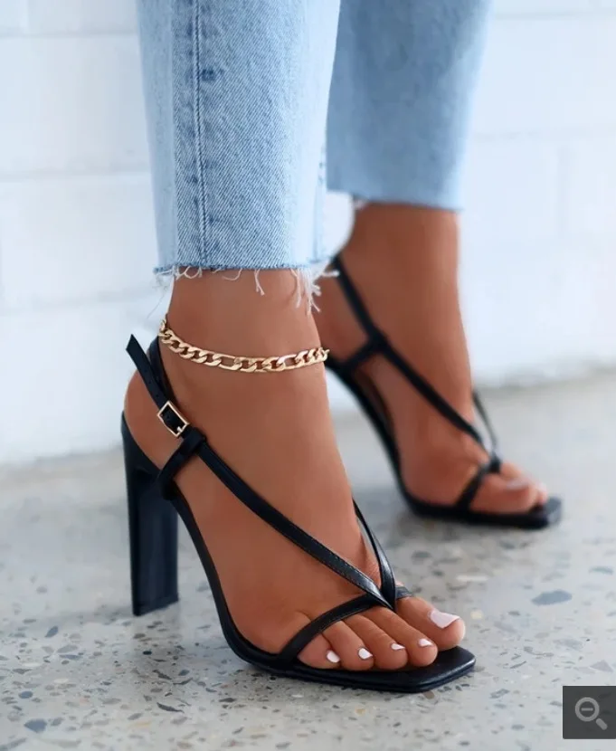 

New Outdoor Leisure Opened Toe High Heel Shoes For Women Tacones altos
