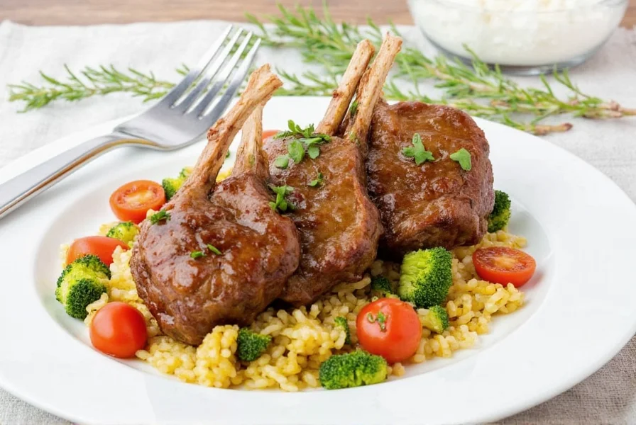 Lamb Chops Served