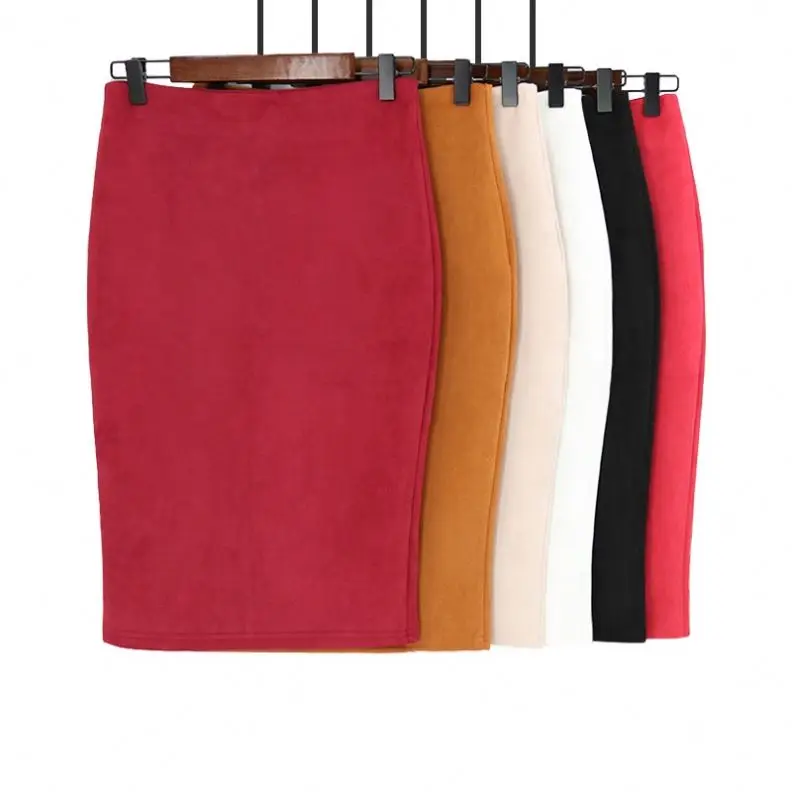

Wholesale casual pencil women skirt plus size hight waist bodycon skirts