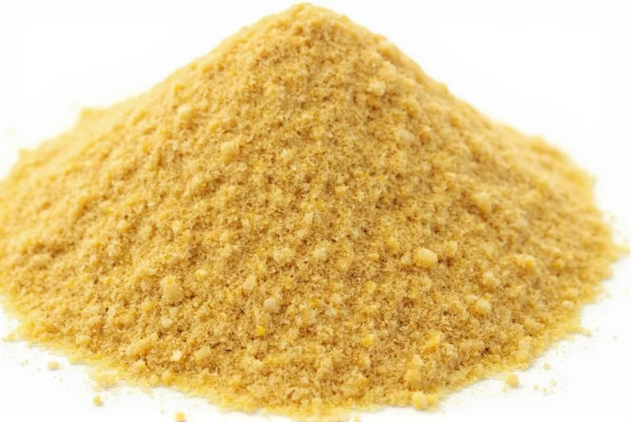 Close-up photography of golden toasted fenugreek seeds next to fresh fenugreek leaves showing texture and color differences