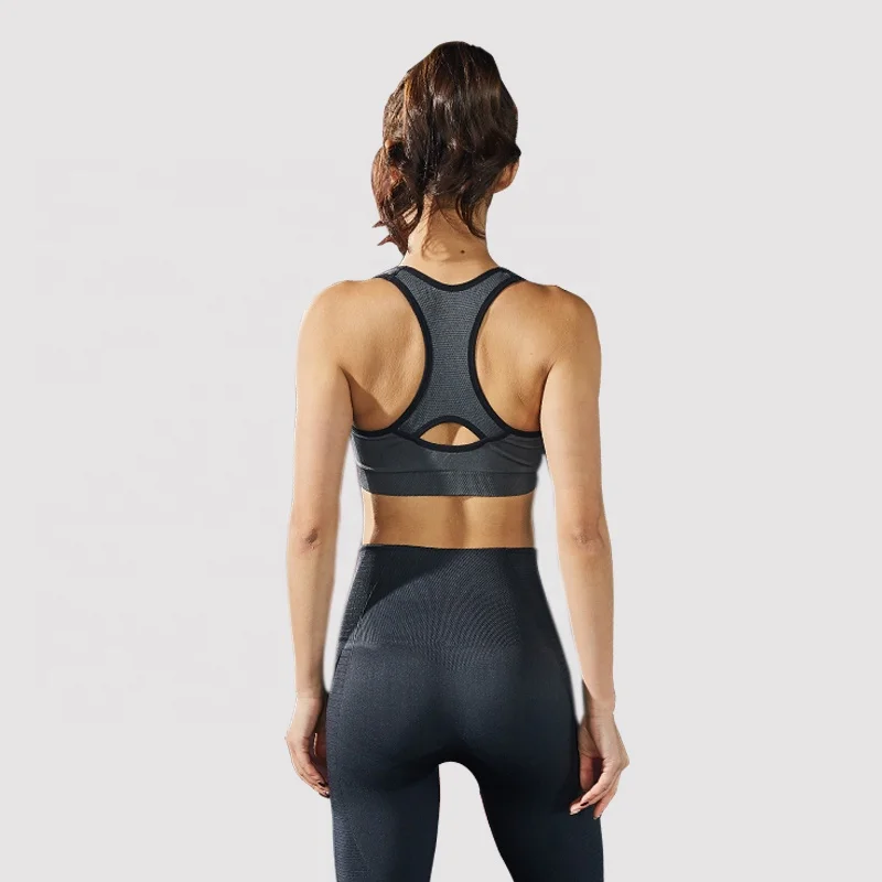 

wholesale customization nylon and spandex yoga BRA FITNESS sports tops for women, As picture