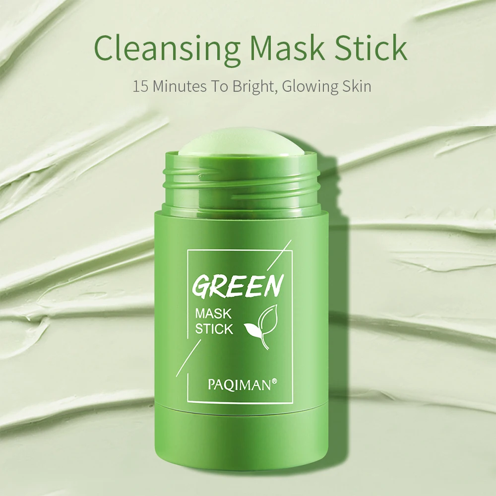 

Blackhead Remover Cleansing Solid Clay Volcanic Mud Mascarillas Cosmetic Face Purifying Green Tea Mask Stick