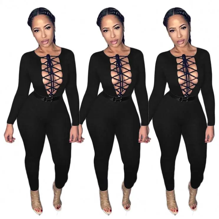 

Best Seller Woman Sexy Hollow Out Winter Womens Fashion Clothing 2020 Women One Piece Jumpsuits And Rompers
