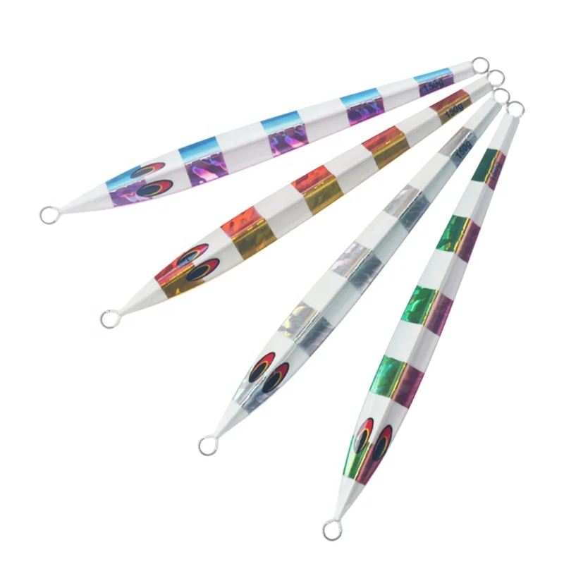 

Jigging glow in the dark slow pitch flat fall jigs 150g jig de pesca