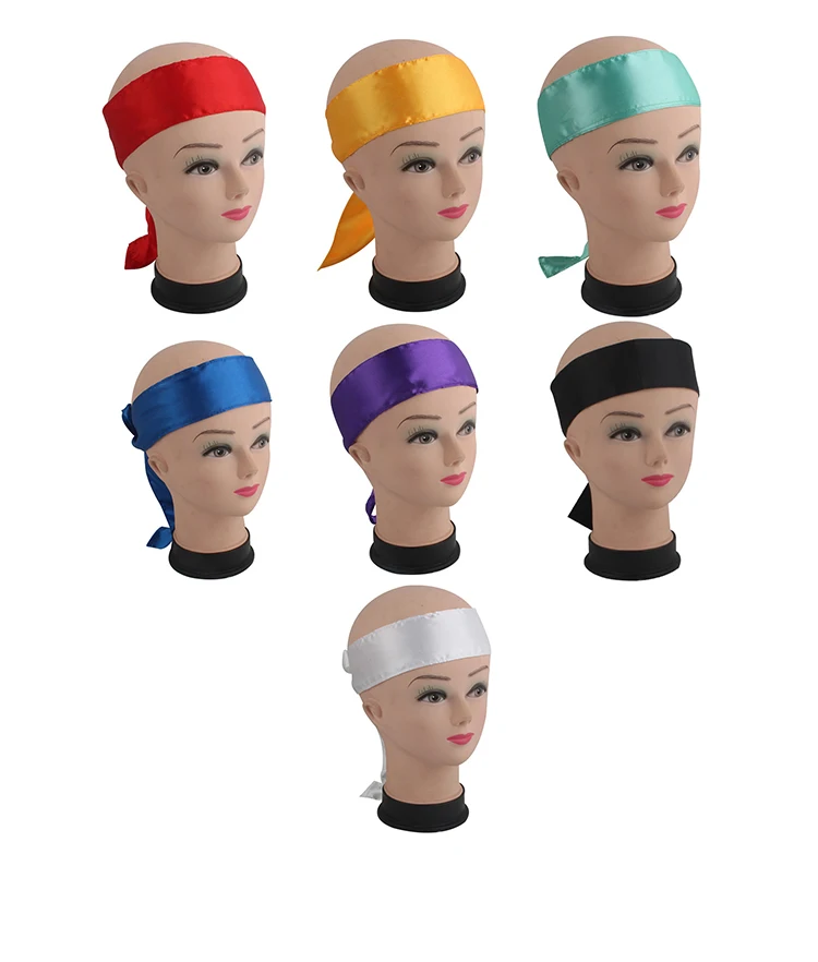 Wholesale Custom Designer Edge Wrap Set Silk Satin Hair Wrap With Logo