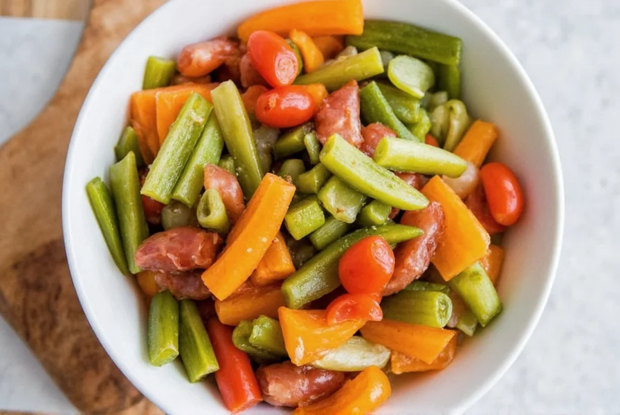 Essential tools for making giardiniera laid out on a counter