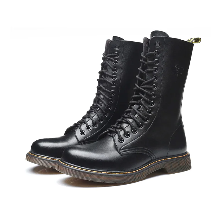 

Luxurious Elegance High Top Botas Militares with Cow Muscle Antiskid Outsole