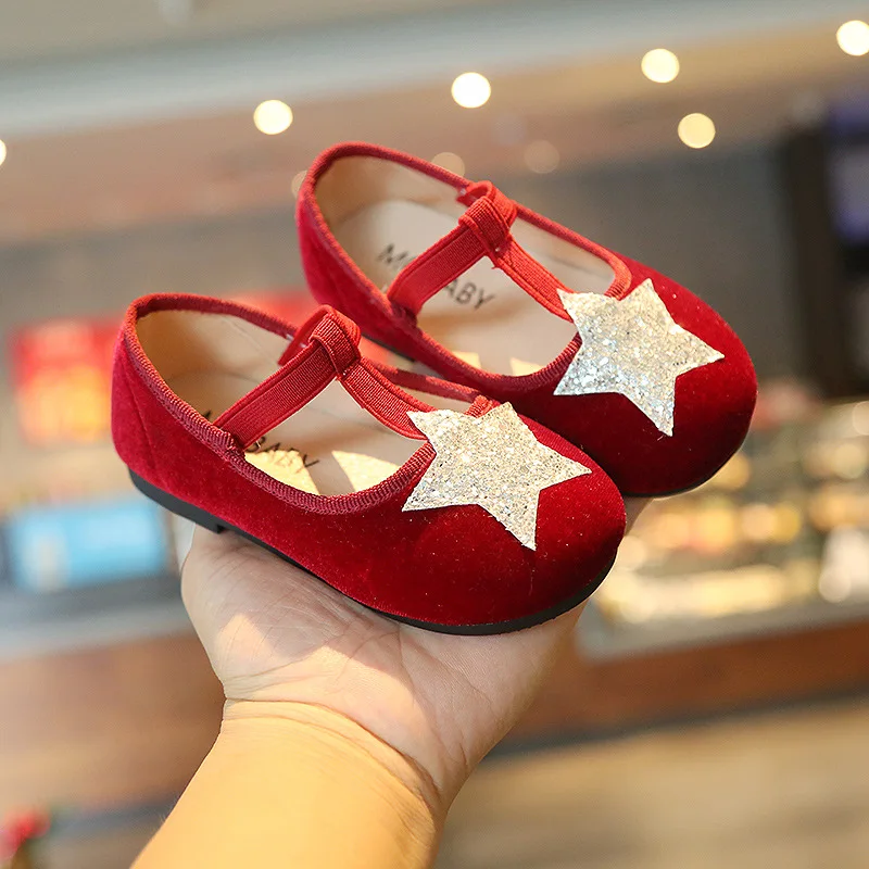 

sh12478a Factory wholesale footwear children girls shoes princess 2022