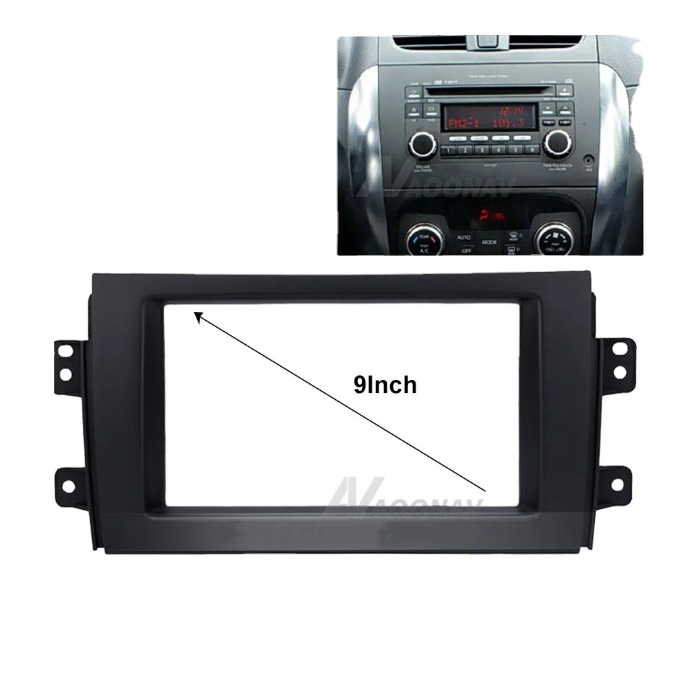 

Double Din Car Stereo Radio Panel for Suzuki SX4 Fiat Sedici 2005 car Audio Trim Frame Dash installation kit plate car dvd frame