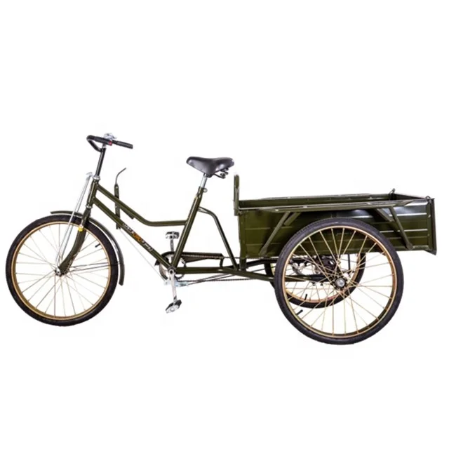 

HIGH-CARBON STEEL Tricycle Cargo Adult with rear carrier, Optional