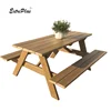 Good quality outside recycled plastic table and benches