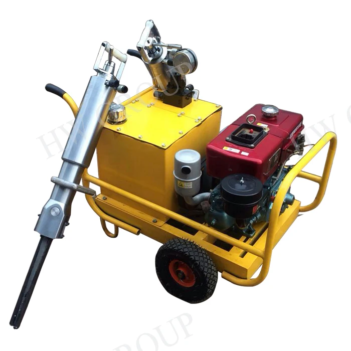 
darda hydraulic manual rock splitter machine with gasoline engine 