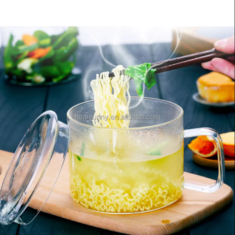 

Kitchen big size transparent clear glass cooking pot
