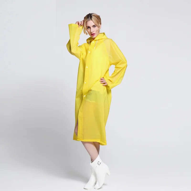 

Fashion Raincoats Custom Adult EVA Disposable Foldable Rain Coat Waterproof Raincoat