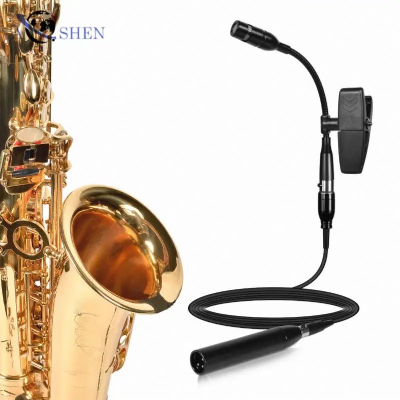 

Wholesale musical instrument system condenser microphone for violin guitar drum saxophone Cello Erhu recording