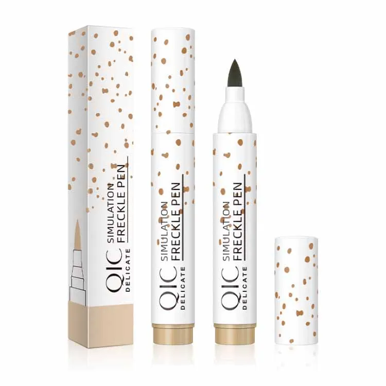 

QIC black eyeliner long-lasting waterproof and sweat-proof no-blooming quick-drying liquid eyeliner pen, 2 colors