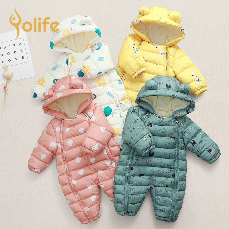 

Newborn Baby Romper Winter Baby Clothes Cotton Girls Jumpsuit Infant Snowsuit Snow For Boys Overalls Unisex Baby Clothes