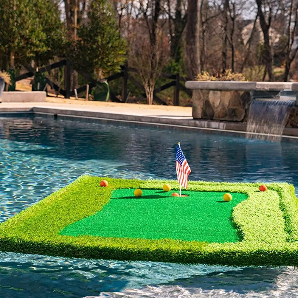 

Float N' Chip 4' x 6' Floating Golf Green- Ultimate Backyard Golf Game