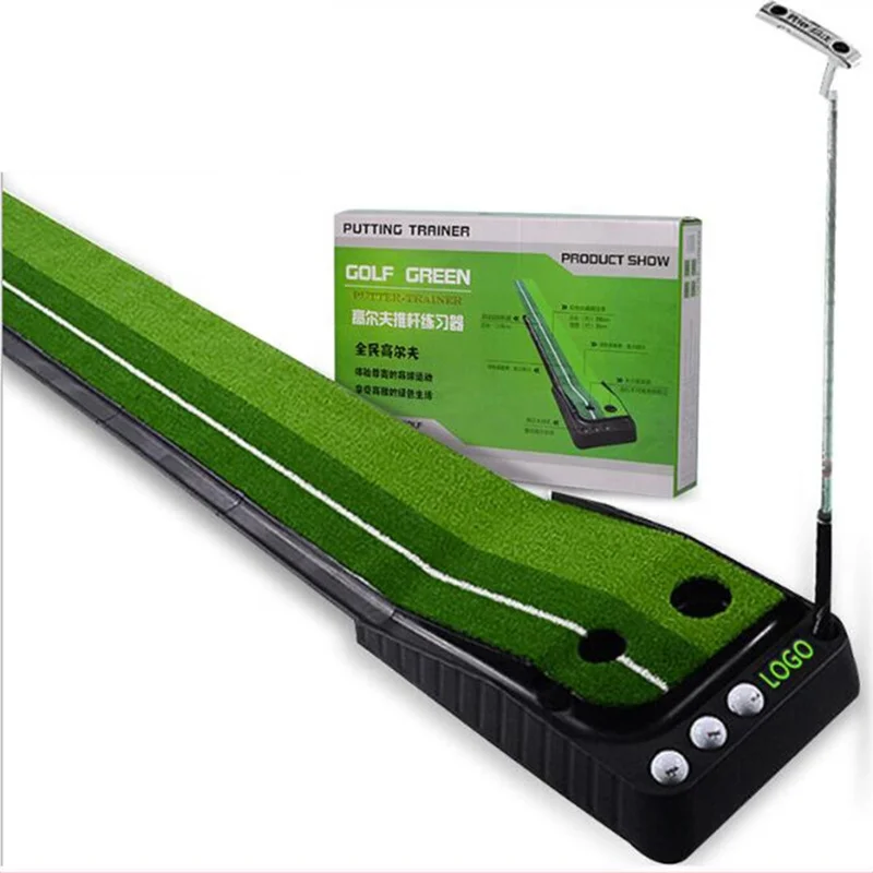 
Indoor and Outdoor Golf Putting Mat Artificial Grass Practice Turf Gift Set Golf Green Training Aids 