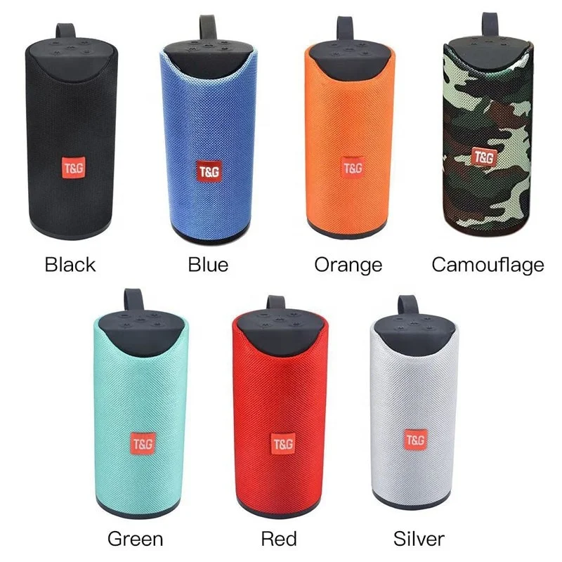 

BT Speakers Outdoor Portable Wireless Speaker Super Bass TG113 Wireless Mini Speaker With Mic TF Card, Black/red/silver/green/blue