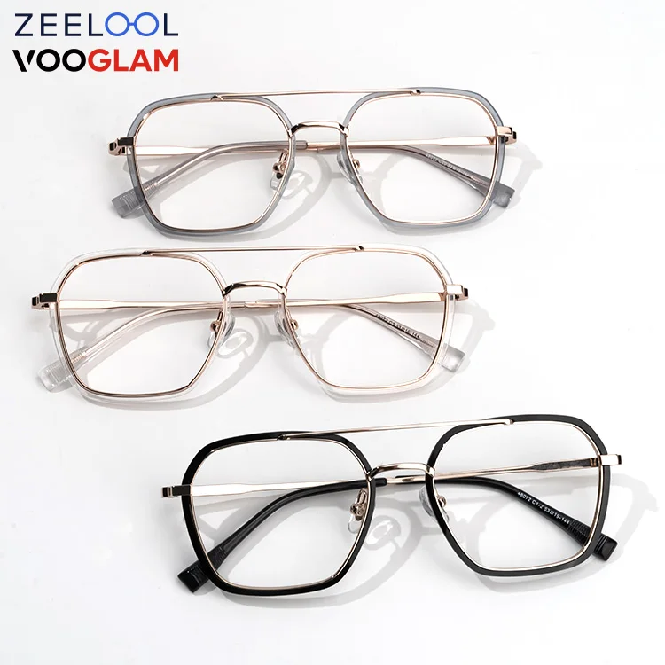 

2023 Fashion Wholesale Glasses Zeelool Vooglam Mixed Material Eyeglasses Frames Multi Colors Optical Glasses