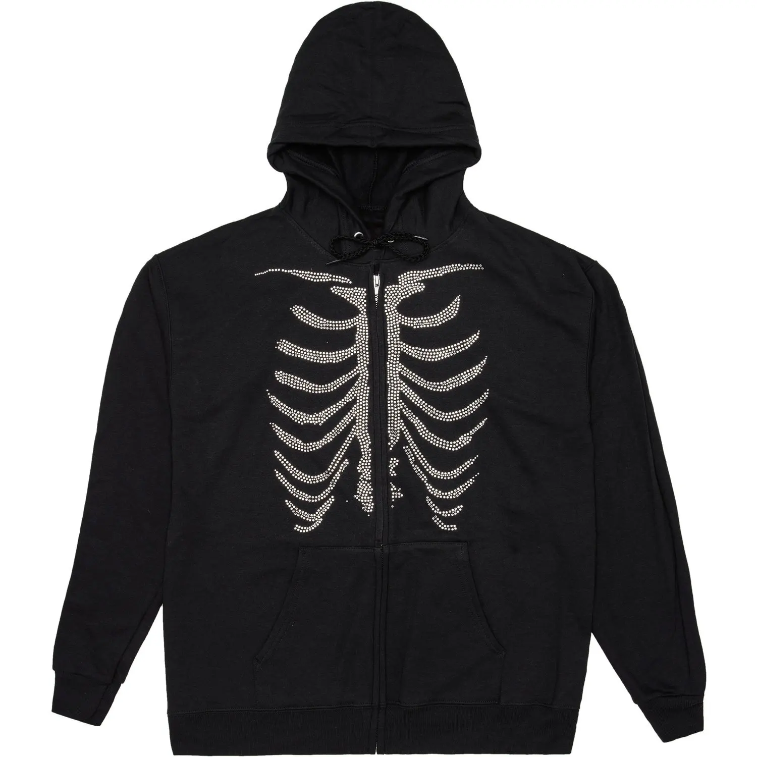 

Wholesale hip hop zip up rhinestone hoodie pullover streetwear unisex customized printing men rhinestone skeleton hoodie, Customized color