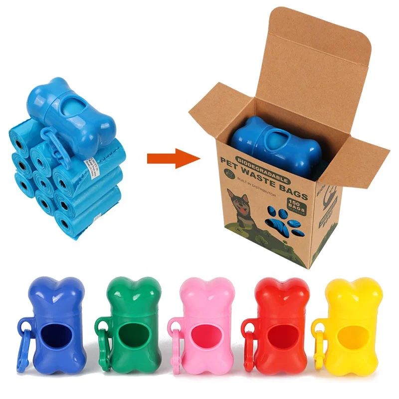 

Biodegradable eco friendly dog poop bags with dispenser, Customized color
