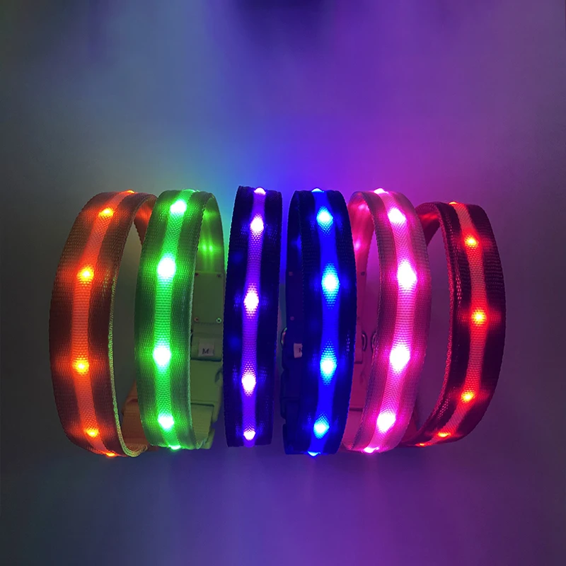 

Luxury Oxford Pet Dog Stroller Factory Direct Sale Hot Selling Customized Glow Led Flash Pet Collar