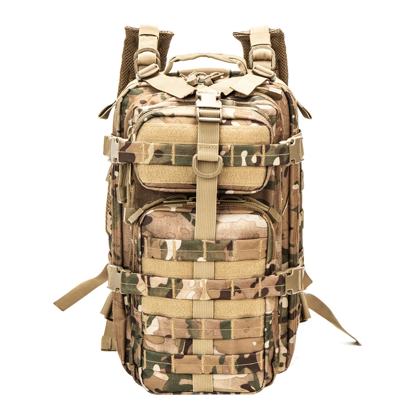 

mountain climb outdoor waterproof riding hiking large capacity army backpack tactical bag, Yellow camo tactical bag