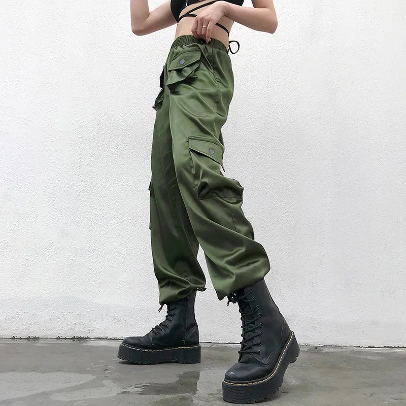 

FS0837D 2020 spring women army green Pants