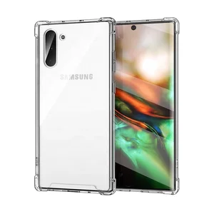 Transparent Acrylic Hybrid Tpu Shockproof Corner Protection Case Cover For Samsung Galaxy Note 10