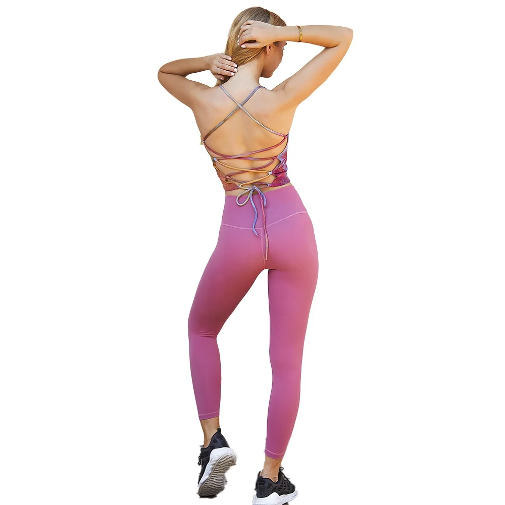 

Best selling 2 Piece Seamless Yoga Shorts & Bra Set Wholesale Good Quality Women Yoga Sets, Picture shows
