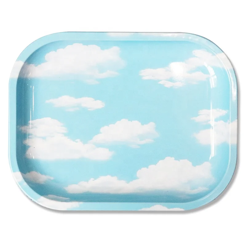 Rolling Tray Lid Shaped Rolling Tray Blank Rolling Tray Custom Logo Set Metal