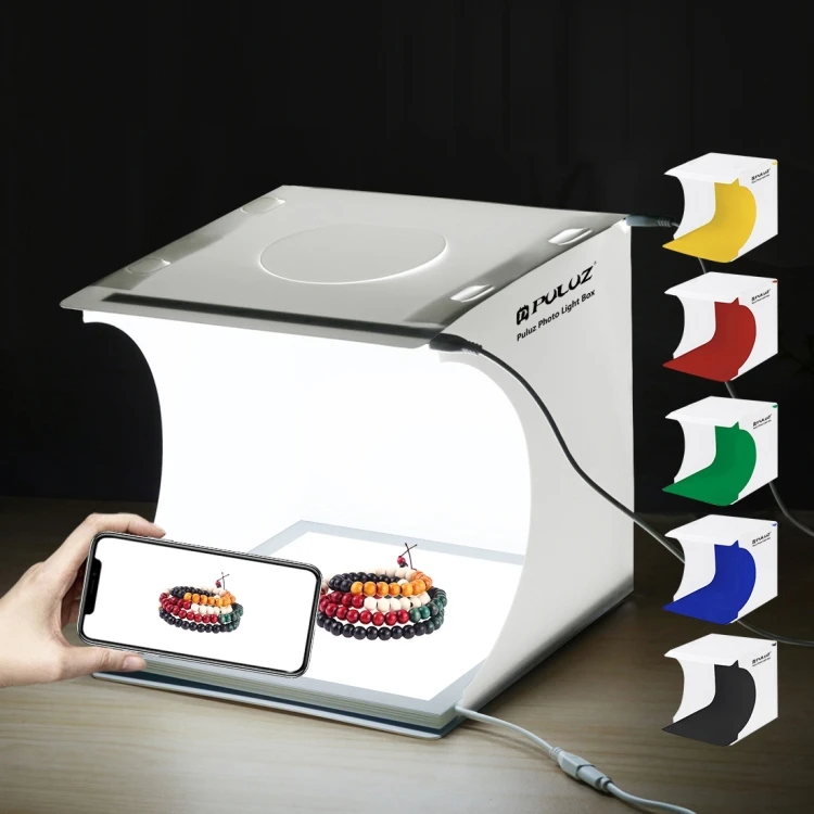 

Hot Selling PULUZ Mini LED Photography Shadowless Light Lamp Panel Pad + Studio Shooting Tent Box