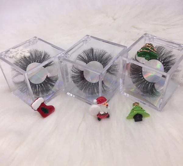 

meet beauty 3d 4d 5d false mink eyelashes clear cube lash case with private label wholesale price Chinese vendors, Black