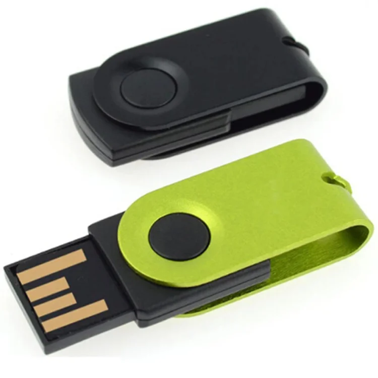 Customized Logo Thin Swivel Usb Flash Drive 2.0 3.0 Metal Usb Pendrive 2GB,4GB,8GB,16GB,32GB Memory Stick Disk Thumbdrive - ANKUX.COM