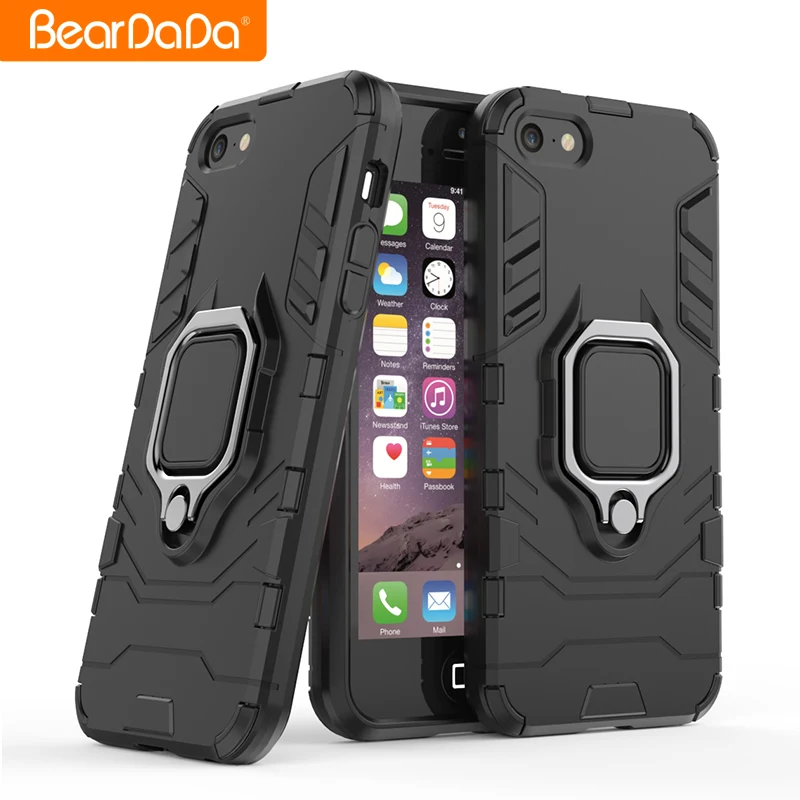 

Magnetic Attraction Finger Ring Kikcstand tpu pc mobile phone back cover case for iphone Xs Xs max Xr