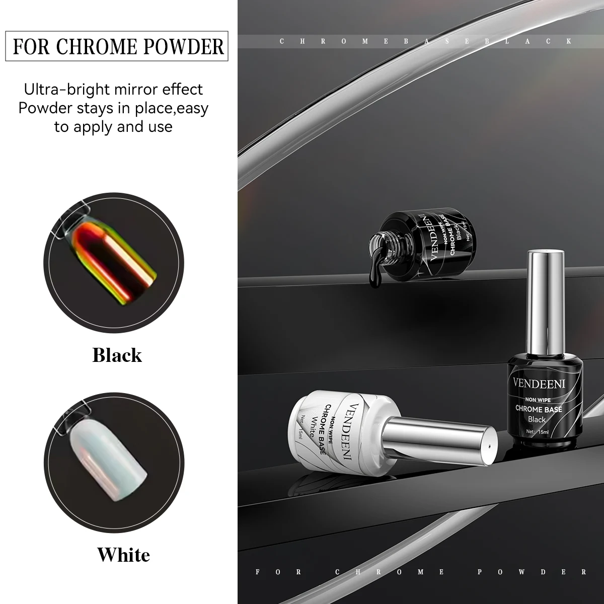 OEM/ODM Super White and Super Black Nail Polish Wholesale 15ml Bottles Private Label Colour Uv Gel Nail Polish