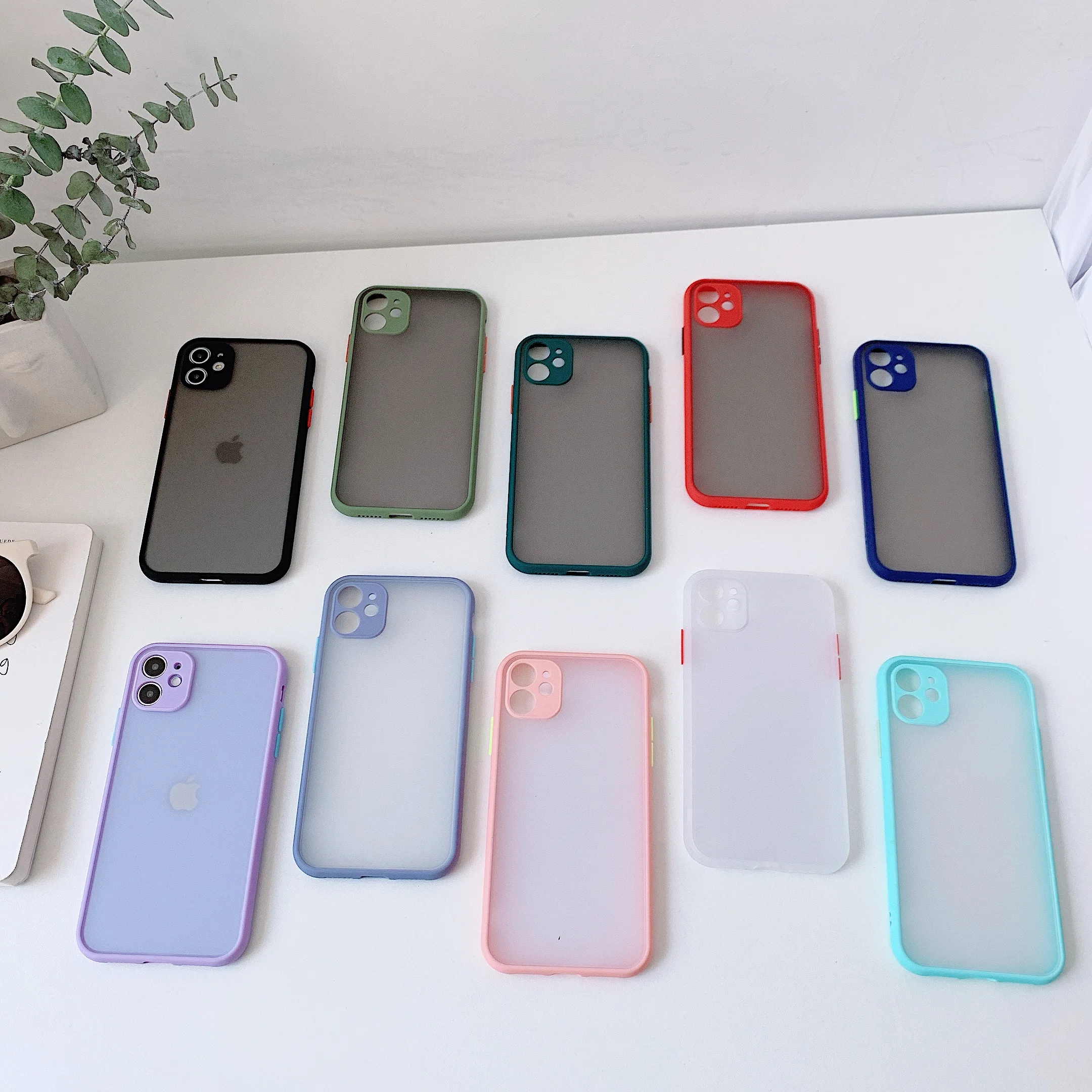 

Matte Smoke Skin PC Frosted Phone Cases For iPhone 12 Pro Max 6s 7 8 Plus XS Max XR SE 2020 Mobile Phone Cover Fundas Coque Capa