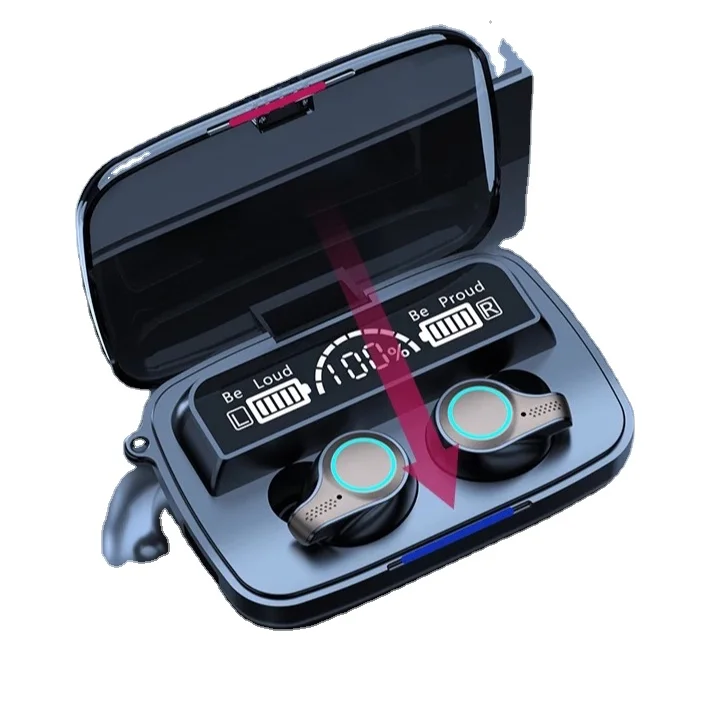 

TWS true stereo M18 wireless headphone bluetooth v5.0 Led display for android iPhone magnetic sport gaming earphone pk apple a13